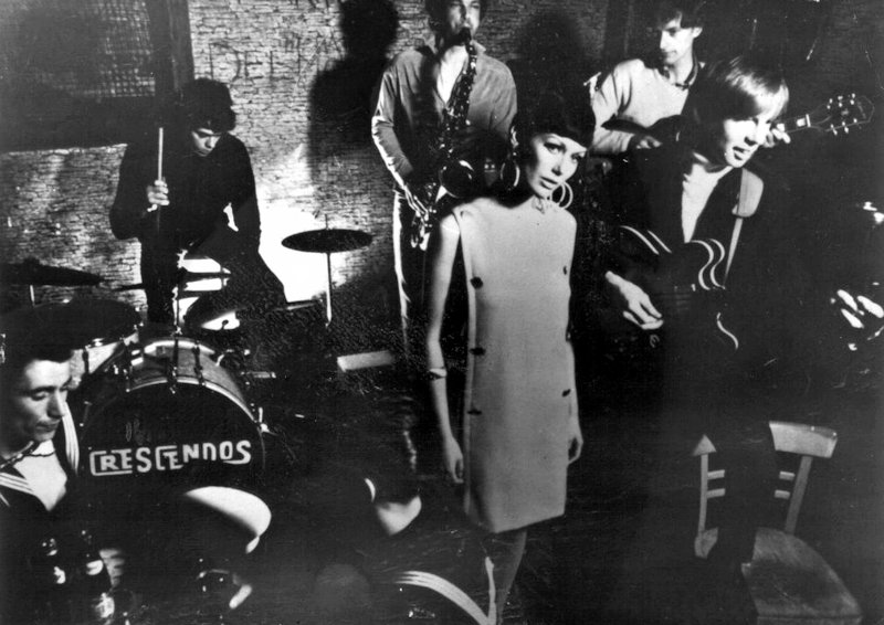 The Crescendos on stage at The Blue Angel in Liverpool, England The Crescendos on
stage at The Blue Angel in Liverpool,
England