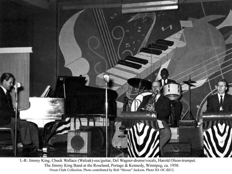 The Jimmy King Band at the Roseland in Winnipeg, 1950 The Jimmy King Band
at the Roseland in Winnipeg, 1950