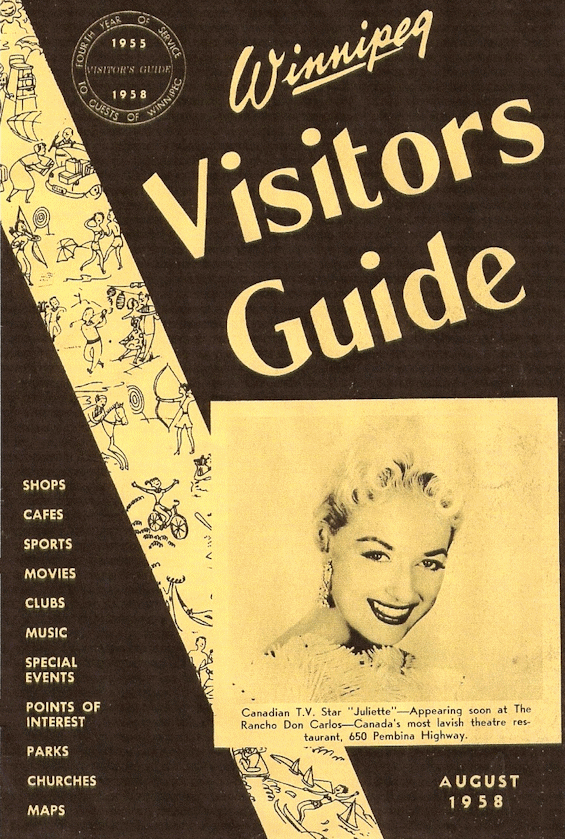 1958 Winnipeg Visitors Guide