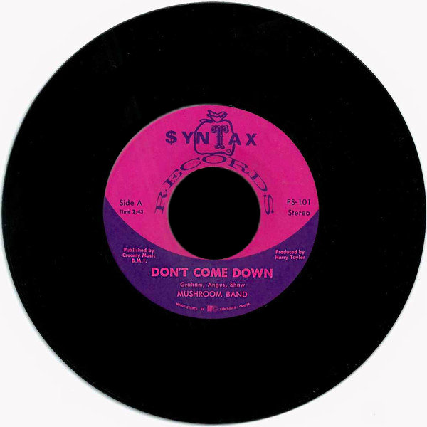 45 RPM Don't Come
                              Down