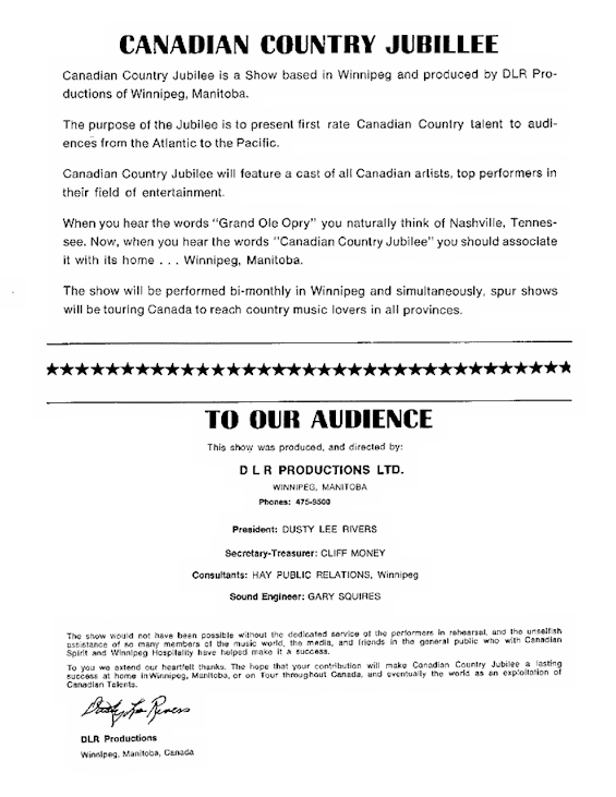 Canadian Country Jubiliee